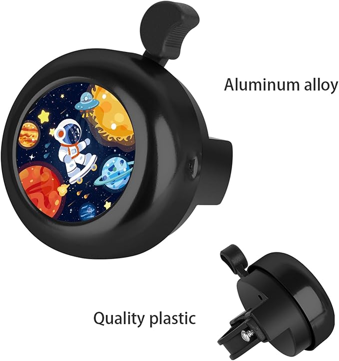 MZELQ Bicycle Bell Cute Clear Sound Adjustable Size Aluminum Bike Accessories Bell Ring for Girls Women Kids Adults