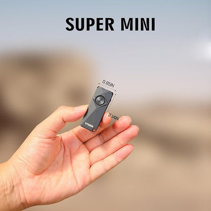 VTIGER K1 800 High Lumens Key Chain Light, Small EDC Rechargeable Keychain Flashlight, Compact LED Tiny Flashlight with Magnetic, Mini Clip-on Pocket Lights for Camping, Emergency, Everyday Carry
