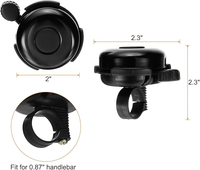 HARFINGTON Bike Bell Aluminum Classic Bicycle Bells with Loud Crisp Clear Sound Bike Ring Bell Bike Accessories for Adults Children Road Mountain Bike