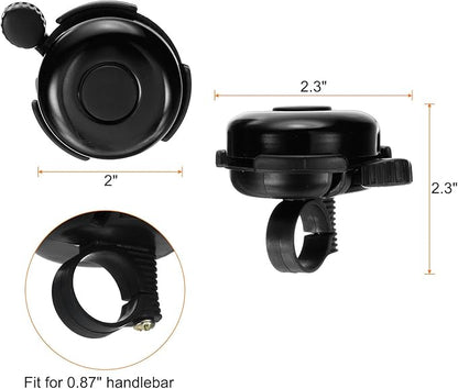 HARFINGTON Bike Bell Aluminum Classic Bicycle Bells with Loud Crisp Clear Sound Bike Ring Bell Bike Accessories for Adults Children Road Mountain Bike