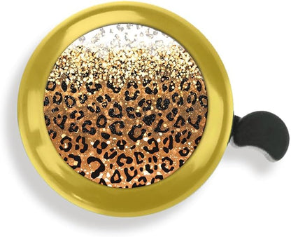 WIRESTER Gold Aluminum Round Bike Bell, Classic Ring Bicycle Bell, Bike Accessories Bell Ring for Adults Kids Girls Boys