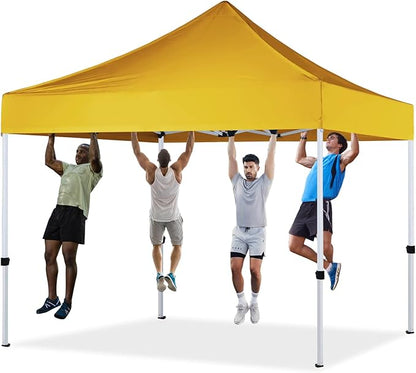 10x10 Pop Up Canopy Tent Commercial Series,Gold