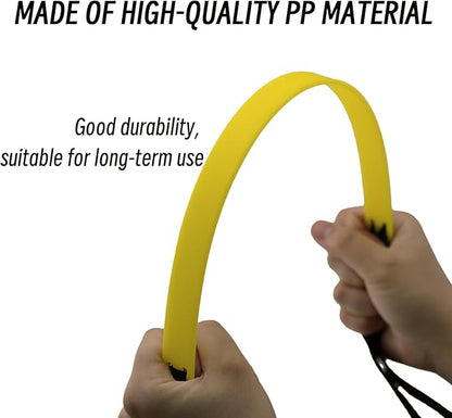 20ft Agility Ladder - Speed Ladder for Soccer with Carry Bag & Straps | 12 Adjustable Rungs | Soccer, Agility Training Equipment | Durable Footwork Ladder for Athletes (Yellow)