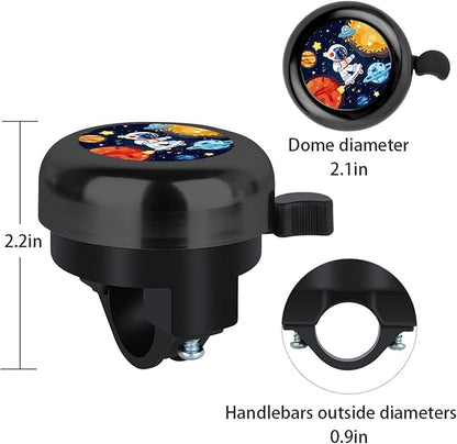 MZELQ Bicycle Bell Cute Clear Sound Adjustable Size Aluminum Bike Accessories Bell Ring for Girls Women Kids Adults