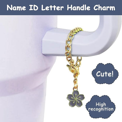 Stanley Cup Accessories Set,Including 2 Pcs 0.4in Straw Cover, 1 Silicone Spill-Proof Stopper Set of 3, 1 Cute Flower Handle Charm, 1 Silicone Boot Fits Stanley 40&30 Oz Tumbler (Twilight)