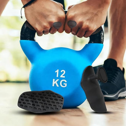 2nd Gen Enlarged Anti-Slip Workout Grips - Ergonomic Rubber Hand Protector Gloves, Workout Grips for Weight Lifting, Rubber Fingerless Gym Gloves for Pull-Ups, Gym Training and Exercise