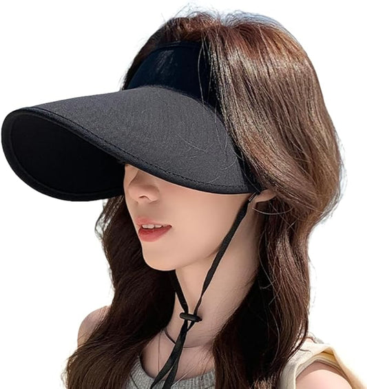 Sun Hats for Women Wide Brim UPF 50+ UV Protection Summer Beach Cap Adjustable Packable Sport Visors Tennis Golf