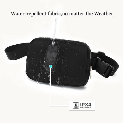 DAITET Crossbody Fanny Pack for Men&Women,Large Waist Bag & Hip Bum Bag with Adjustable Strap for Outdoors Workout Traveling Casual Running Hiking Cycling