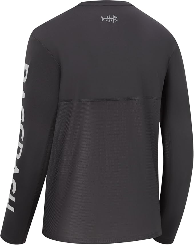 BASSDASH Fishing T Shirts for Men UV Sun Protection UPF 50+ Long Sleeve Tee T-Shirt