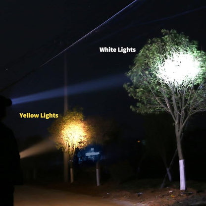 Super Bright Rechargeable LED Headlamp – High Power Waterproof Portable Head Flashlight, 3 Adjustable Lighting Modes, Ideal for Camping, Hiking, Hunting, Fishing, Emergency & Outdoor Activities