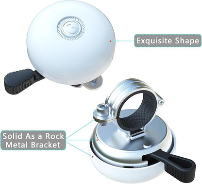 Greallthy Bike Bell Classic Bike Bells for Adults Kids, Bicycle Bell for Handlebars Adult, Loud Sound Beach Cruiser Mountain Bike Bell Accessories.