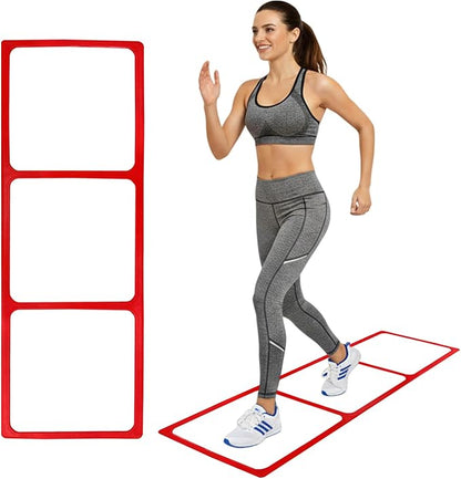 One-Piece Silicone Agile Ladder 1 PC Suitable for Sports & Fitness Step Training Soccer Footwork Practice Street Dance Step Training Auxiliary Kit for Various Indoor and Outdoor Floor Areas