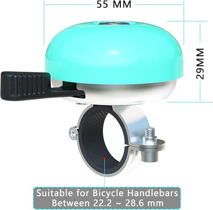 Greallthy Bike Bell Classic Bike Bells for Adults Kids, Bicycle Bell for Handlebars Adult, Loud Sound Beach Cruiser Mountain Bike Bell Accessories.