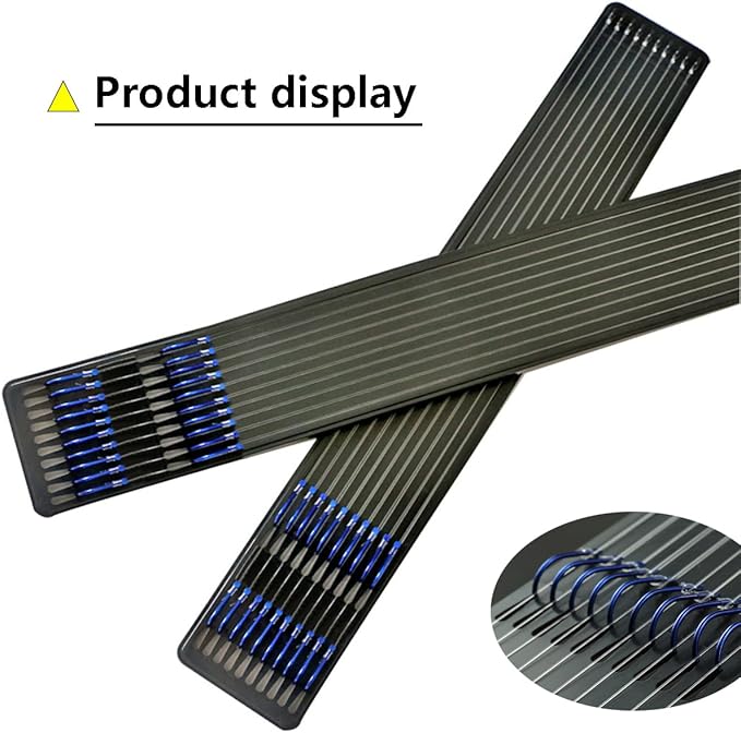 AMHDV Tiny Fishing Hooks with Line, Small Fishing Hook and Leader (Pack of 20)