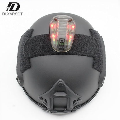Tactical Helmet Light Signal Light Military IFF Helmet Light Flashlight Survival Signal Light for Outdoor Sports with LED + IR/Strobe
