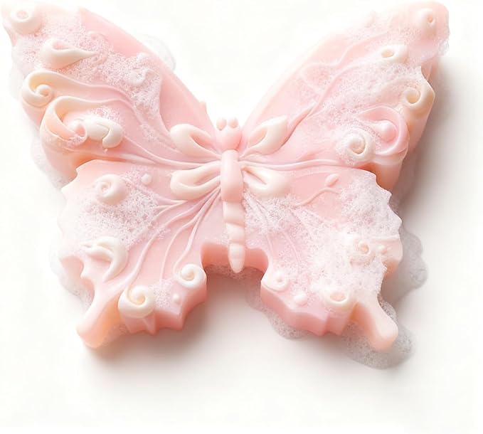 Silicone Molds for Candle Making, Rose Bear and Butterfly Designs, DIY Crafts and Baking, 3 Styles (Butterfly)