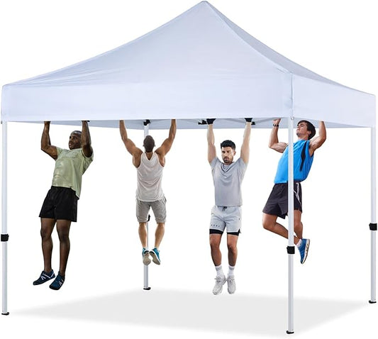 10x10 Pop Up Canopy Tent Commercial Series,White