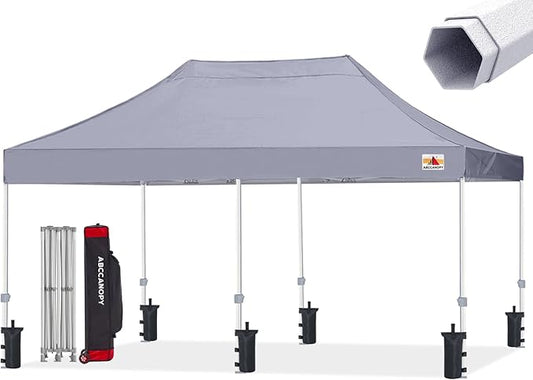 ABCCANOPY Commercial Pop Up Canopy Tent 10x20 Premium-Series, Gray