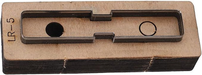 Hyuduo LR5 Leather Cutting Die Set for DIY Handmade Leather Craft - Professional Alloy Steel Stamping Punching Tool with Included Dies