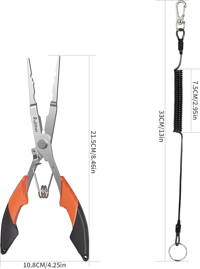 Fishing Gear,Hook Remover Fishing Pliers,Stainless Steel Fishing Tools,Multitool for Saltwater Freshwater