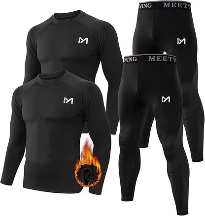 Men's Thermal Underwear Set Sport Long Johns Base Layer