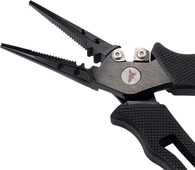 KastKing Cutthroat 7 inch Fishing Split Ring Pliers, 420 Stainless Steel Fishing Tools, Saltwater Resistant Fishing Gear, Tungsten Carbide Cutters
