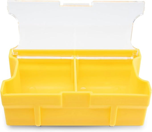 Plano Edge Terminal Medium Hook Retainer Box, Yellow, 2-Pack, Includes Hook Retainer Tackle Tray, Fishing Storage