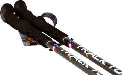 Carbon Fiber Trekking Poles Ultra Lightweight Hiking Poles Walking Sticks with Cork and EVA Foam Grips Quick Adjustable Flip Locks