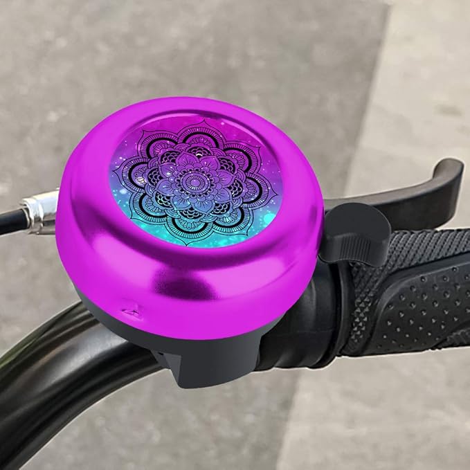 MZELQ Bicycle Bell Cute Clear Sound Adjustable Size Aluminum Bike Accessories Bell Ring for Girls Women Kids Adults