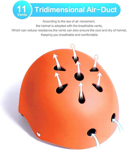 Adjustable Helmet for Ages 5-16 Kids Toddler Boys Girls Youth,Protective Gear with Elbow Knee Wrist Pads for Multi-Sports Skateboarding Bike Riding Scooter Inline skatings Longboard Roller Skate