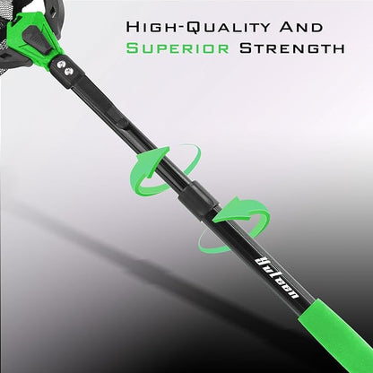 YVLEEN Floating Fishing Net Fish Landing Net - Upgraded Design Foldable & Lightweight Freshwater Fishing Landing Net, Ultra-Thin Rubber Fish Net Easy Catch and Release, Fishing Gifts for Men