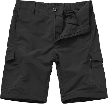 Mens Hiking Pants Quick Dry Lightweight Fishing Convertible Zip Off Safari Trousers