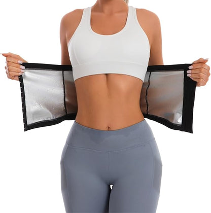 Sauna Suit Waist Trainer for Women,Sweat Waist Trimmer Belt Heat Trapping Weight Loss Shapewear for Women Belly Fat