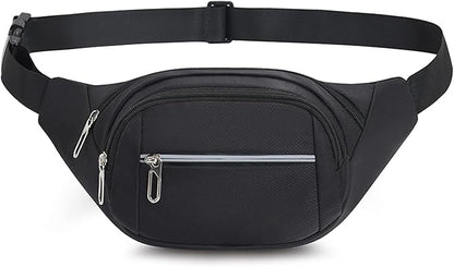 DAITET Crossbody Fanny Pack for Men&Women,Large Waist Bag & Hip Bum Bag with Adjustable Strap for Outdoors Workout Traveling Casual Running Hiking Cycling