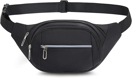 DAITET Crossbody Fanny Pack for Men&Women,Large Waist Bag & Hip Bum Bag with Adjustable Strap for Outdoors Workout Traveling Casual Running Hiking Cycling