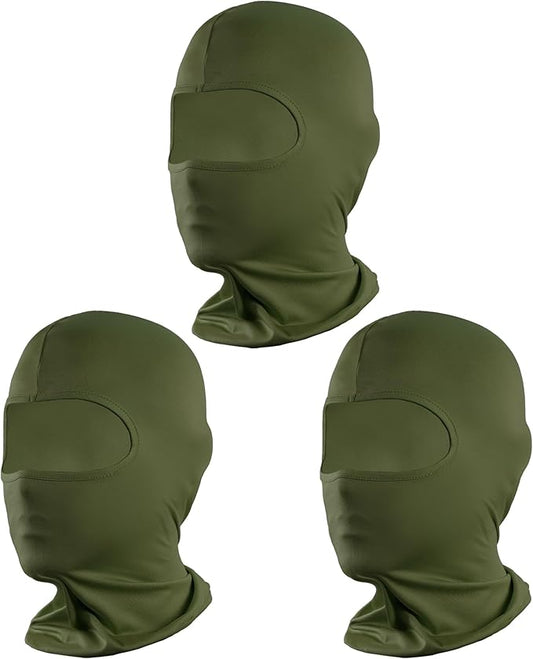 Pukavt 2 Pack 3 Hole Winter Knitted Mask, Full Face Cover Ski Mask Warm Balaclava for Skiing, Motorcycle, Snowboard