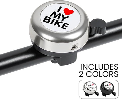 Bike Bell, Classic Nostalgic Bell, Loud Sound, Bicycle Accessories, Kids Bike Bell and Balance Car Bell, Adult Bicycle Bell,Black,and Silver...
