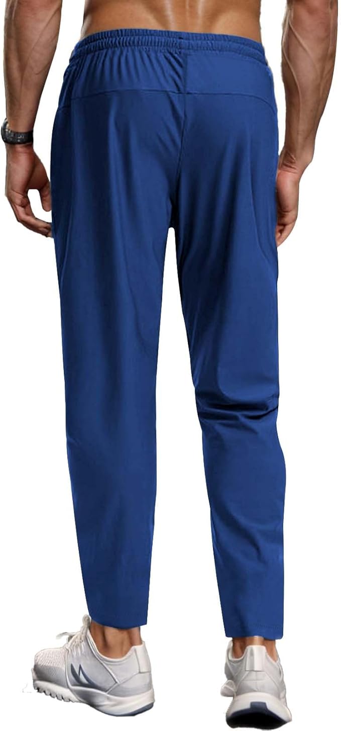 Men's Hiking Pants Quick-Dry Lightweight Sweatpants Outdoor Fishing Pants Water Resistant with Zipper Pockets