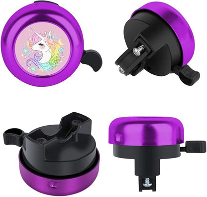MZELQ Bicycle Bell Cute Clear Sound Adjustable Size Aluminum Bike Accessories Bell Ring for Girls Women Kids Adults