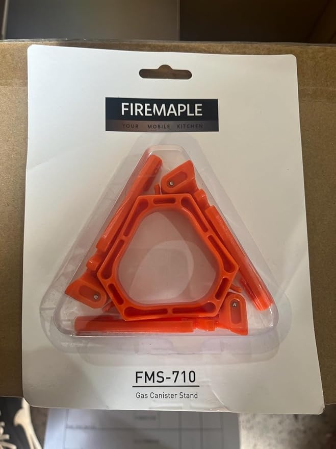 Fire-Maple Foldable Fuel Canister Stand, Tripod Support Bracket for Camping Stove and Outdoor Cooking