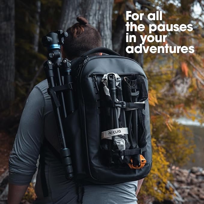 CLIQ Portable Chair Version 1.0 - Lightweight Folding Chair for Camping - Supports 300 Lbs - Perfect for Outdoor Adventures - Moss