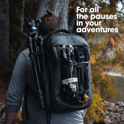 CLIQ Portable Chair Version 1.0 - Lightweight Folding Chair for Camping - Supports 300 Lbs - Perfect for Outdoor Adventures - Moss