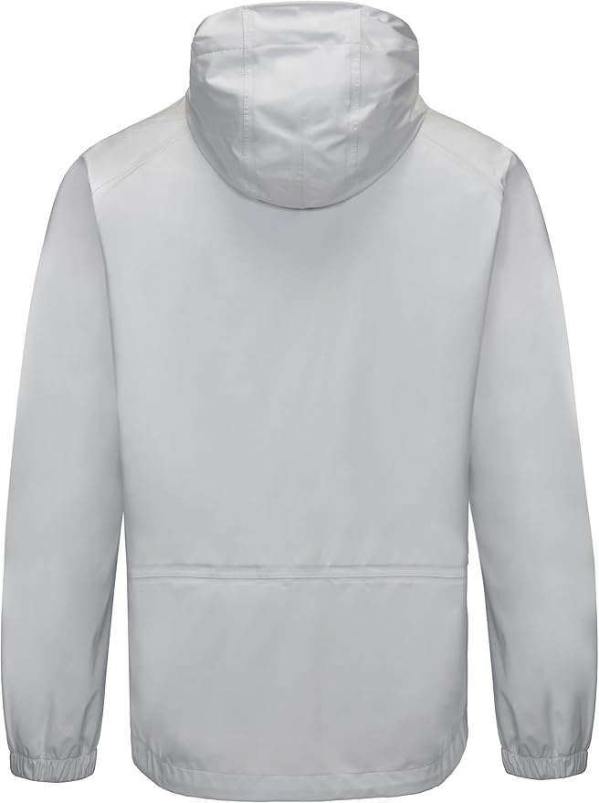 Little Donkey Andy Men's Waterproof Rain Jacket Outdoor Lightweight Rain Shell Coat for Hiking,Golf,Travel