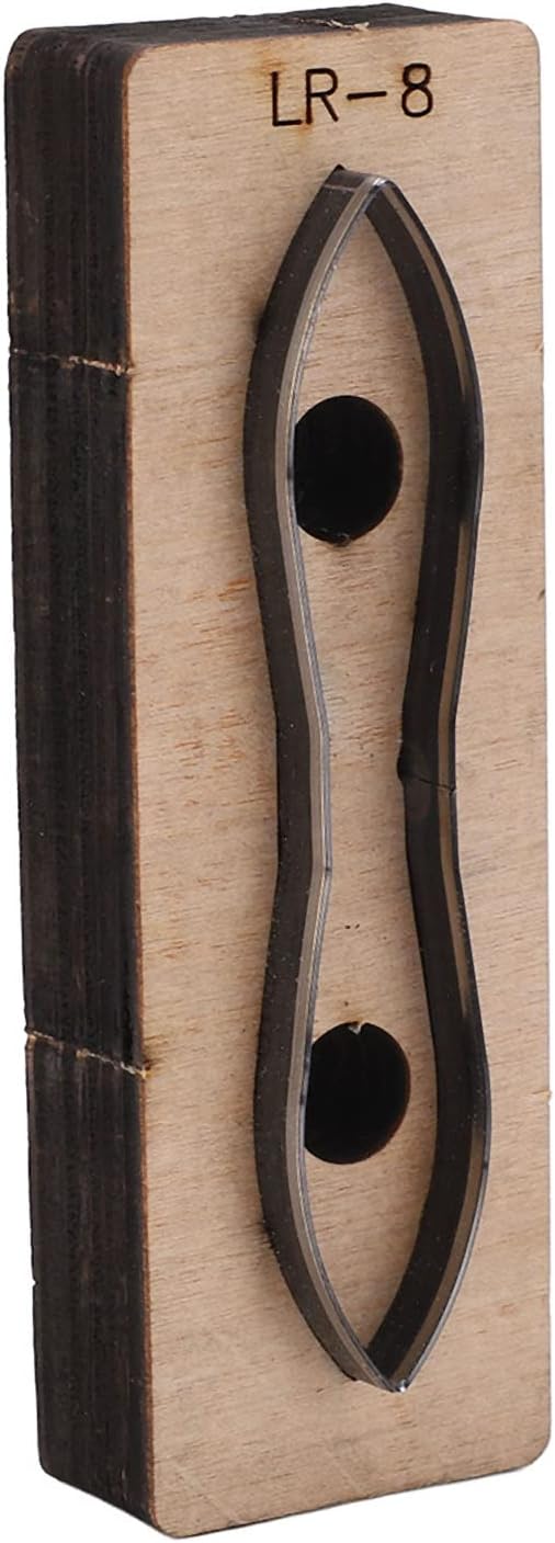 Hyuduo Leather Metal Cutting Die, Alloy Steel and Birch Construction, for DIY Crafts, Wallets, Belts, Compatible with Multiple Materials