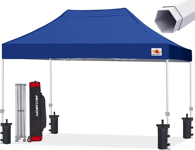 ABCCANOPY Commercial Pop Up Canopy Tent 10x15 Premium-Series, Navy Blue