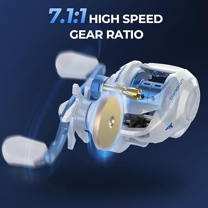 KastKing Centron Lite Fishing Rod and Reel Combo, IM6 Graphite 2Pc Blanks, Stainless Steel Guides with Ceramic Rings, Contoured EVA Handles & Fighting Butt, Split or Full Rear Handle Design, 13 Models