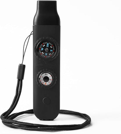 Emergency Survival Safety Whistle，Whistle for Kids with Lanyard,Compass,Thermometer,Ideal for Kayaking, Boating, Hiking, Camping, Climbing