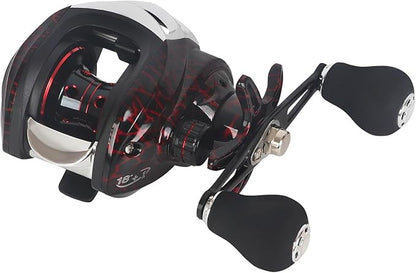 Baitcaster Reels, Lightweight Bait Caster Reel - 7.2:1 Gear Ratio, Up to 22lbs Drag Capacity, Magnetic Brakes, Perfect for Saltwater Fishing and Surf Fishing Rods