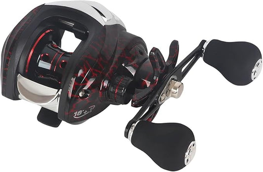 Baitcaster Reels, Lightweight Bait Caster Reel - 7.2:1 Gear Ratio, Up to 22lbs Drag Capacity, Magnetic Brakes, Perfect for Saltwater Fishing and Surf Fishing Rods
