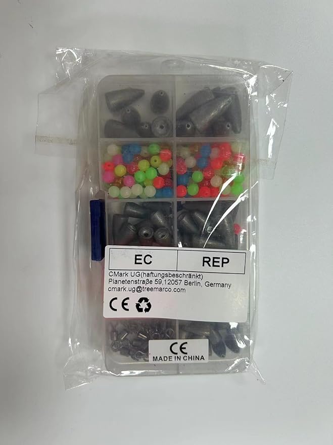 THKFISH Texas and Carolina Fishing Rig Bass Fishing Bullet-Weights for Fishing Sinkers Hooks Rolling Barrel Fishing Swivels Beads Rings Fishing Tackle Kit 35pcs/339pcs/389pcs